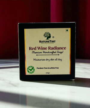 Red Wine Radiance – Antioxidant-Infused Luxury for Glowing Skin (No Hard Soap Base | Soft and Smooth Texture)-(100 gm)