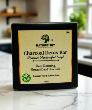 Charcoal Detox Bar – Deep Cleanse with Nature’s Purifying Power (No Hard Soap Base | Soft and Smooth Texture)-(100 gm)